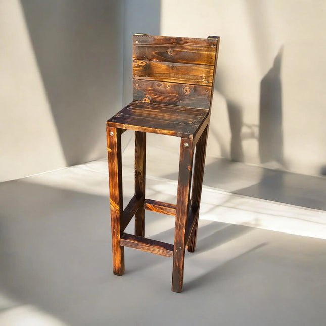 Handmade Wooden Bar Stool My Store