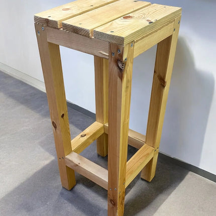 Handmade Wooden Bar Stool My Store