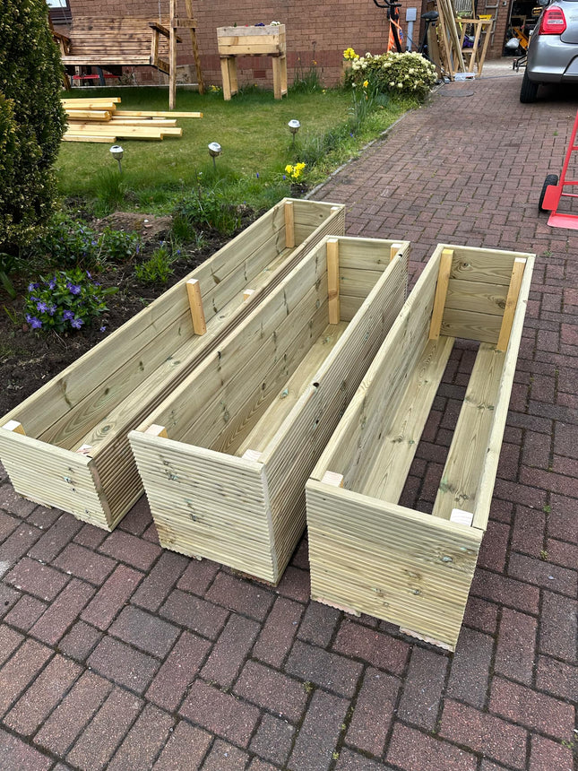 Handmade Decking Planters – Pressure Treated | Custom Sizes | Built to Last Central Handmade Crafts